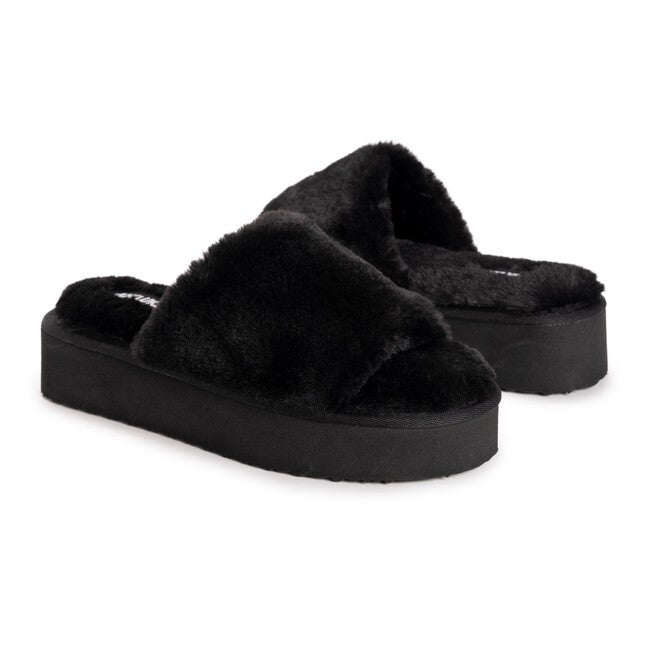 Platform Slide Slipper, BLACK, alternate image number 2