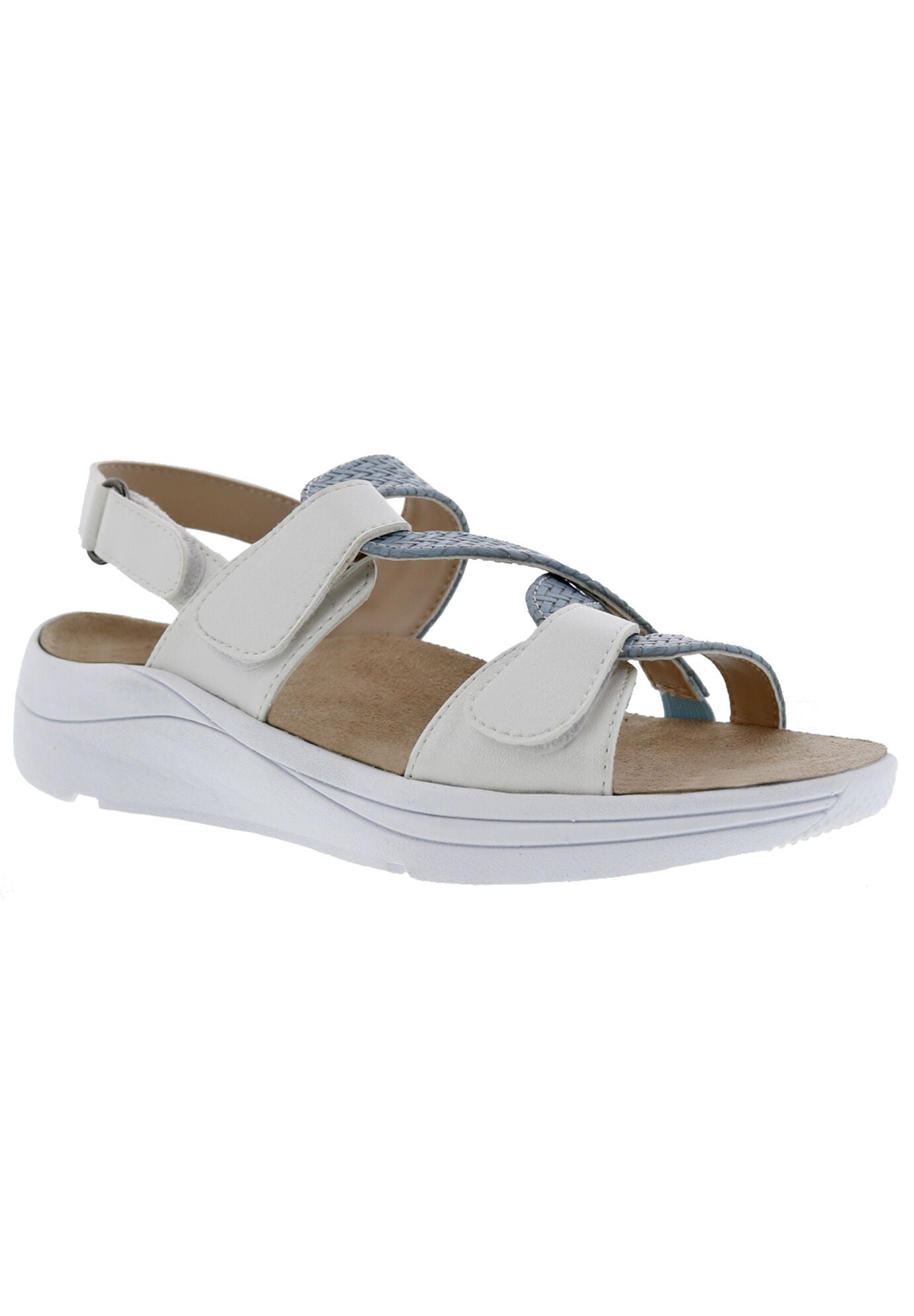 Serenity Sandal, WHITE BLUE COMBO, hi-res image number 0