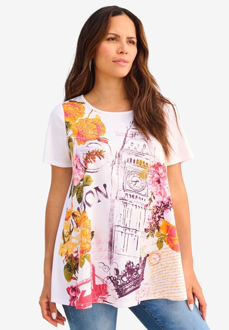Graphic Tee, LONDON PRINT, hi-res image number null