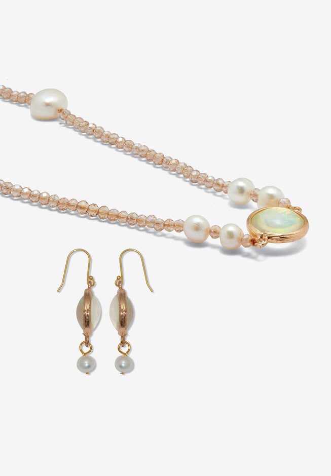 Simulated Opal Jewelry Set, , on-hover image number null