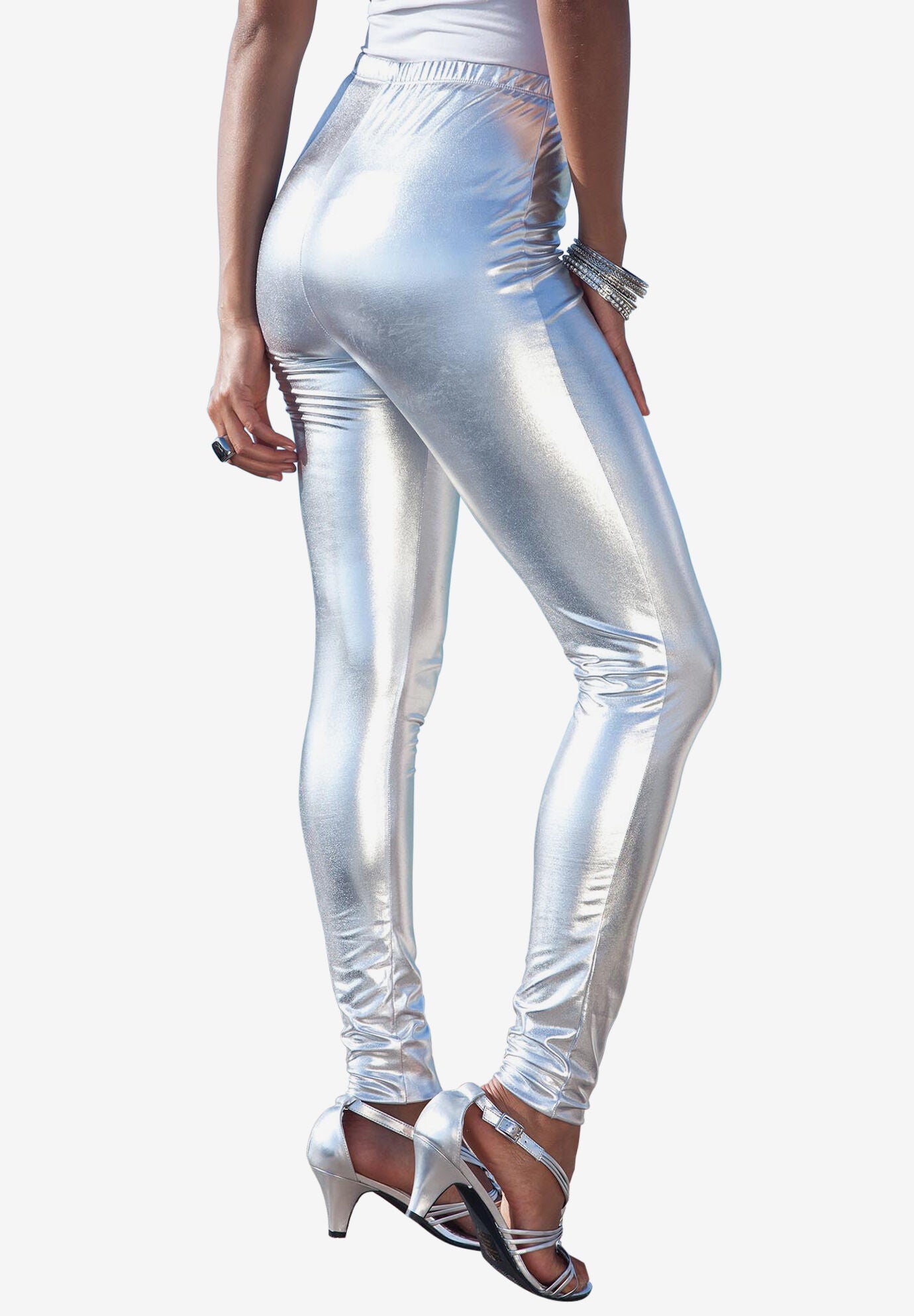 METALLI-LEGGINGS - GREY