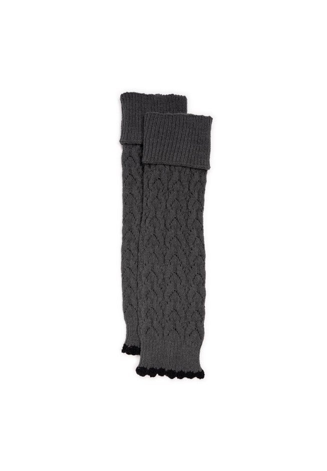 Tall Pointele Legwarmer, DARK GREY, hi-res image number 0