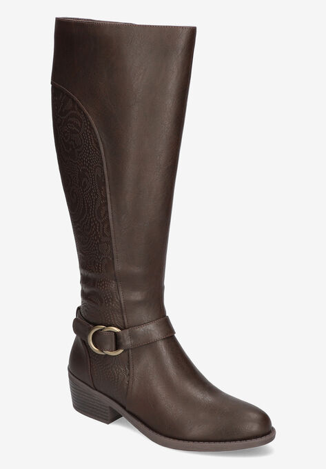 Luella Plus Wide Calf Boots, BROWN, hi-res image number null