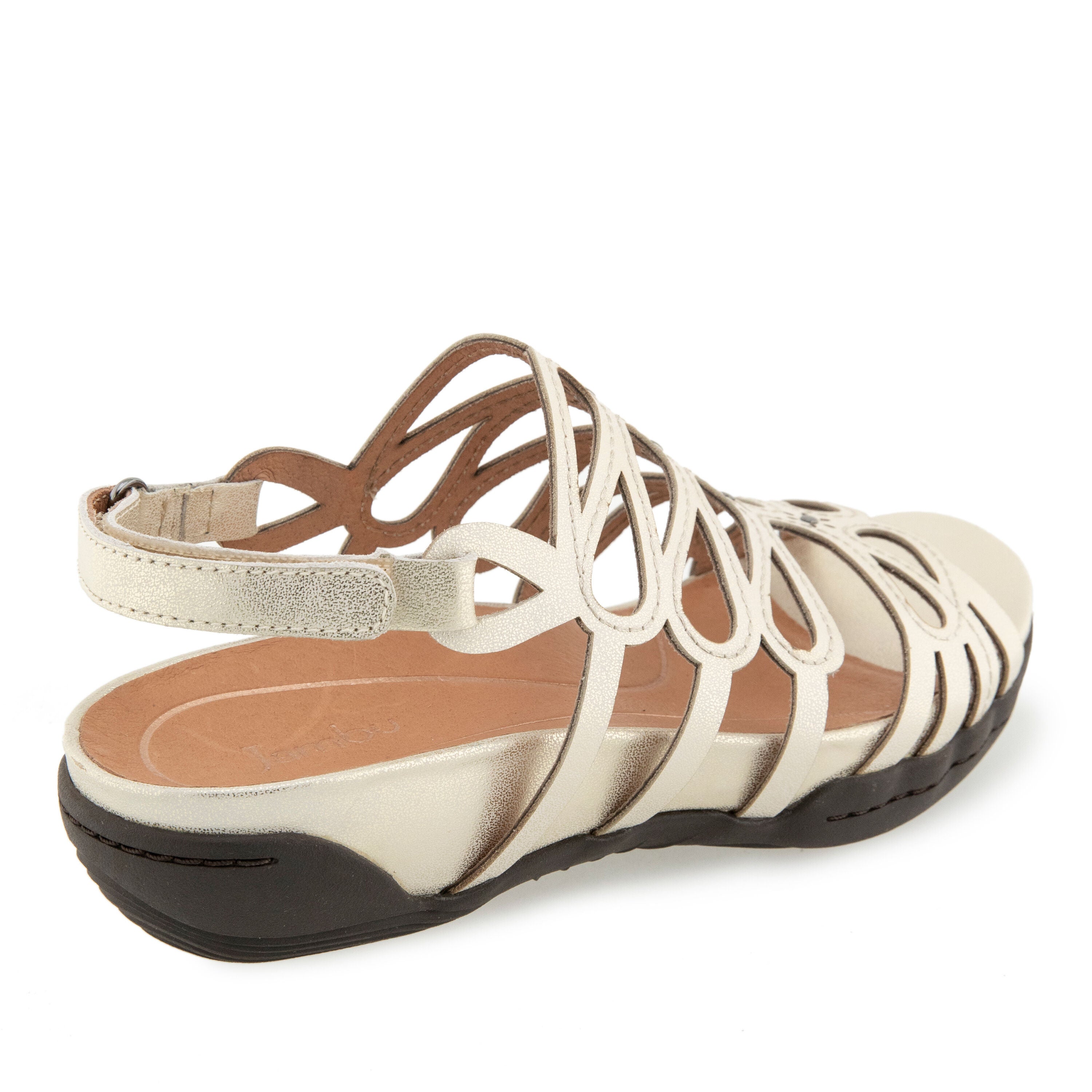 Miriam Casual Flat Sandal, BRUSHED GOLD, on-hover image number 1