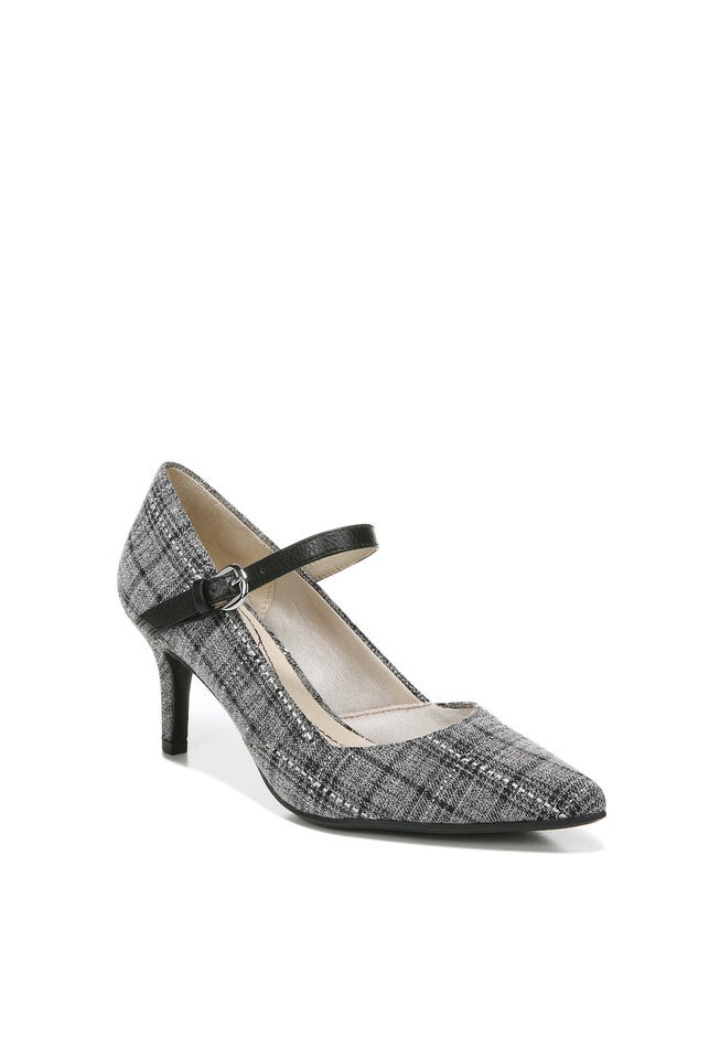 Sandrine Pump, BLACK PLAID, hi-res image number null