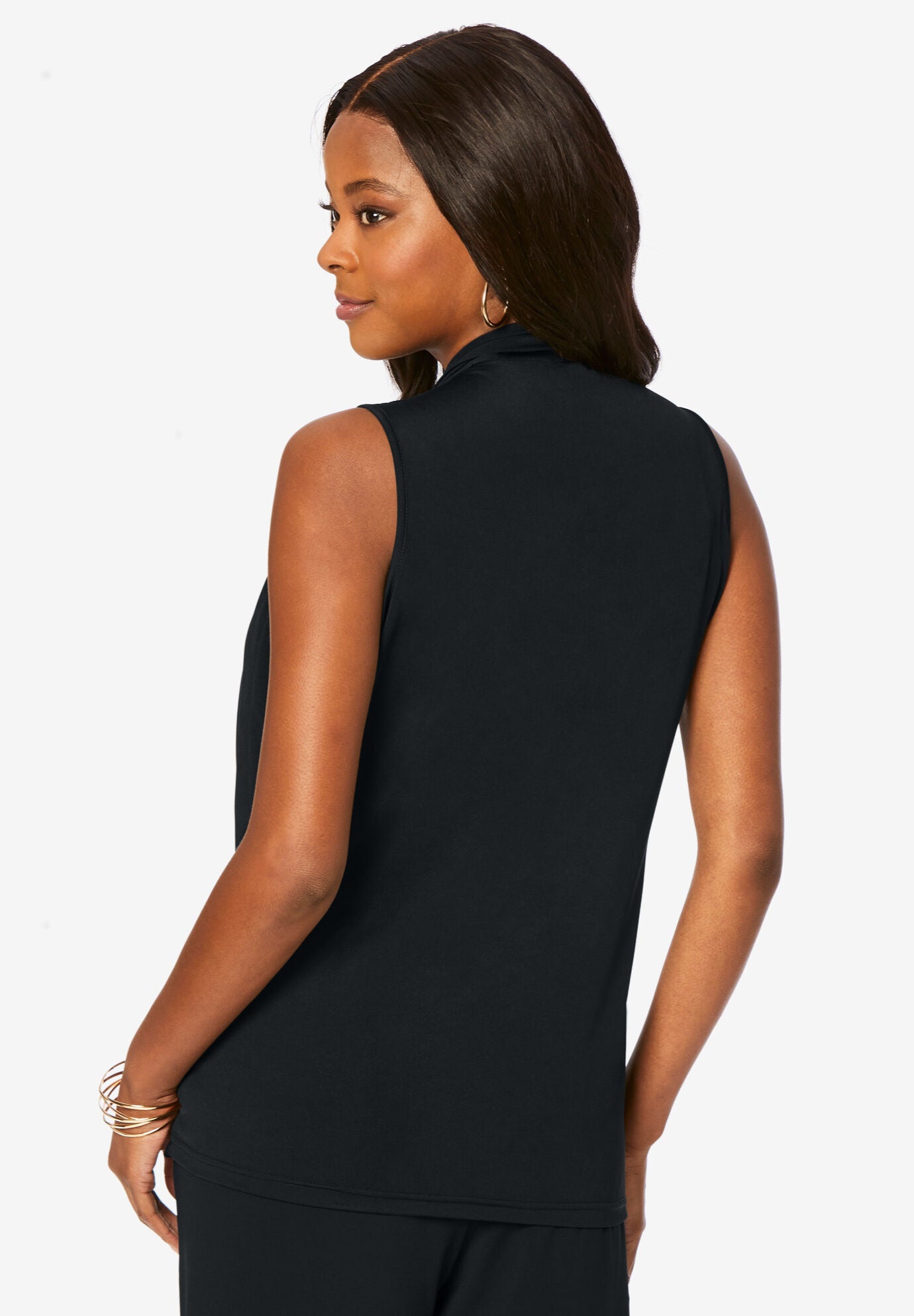 Embellished Ultrasmooth® Fabric Tank Top., , on-hover image number 1