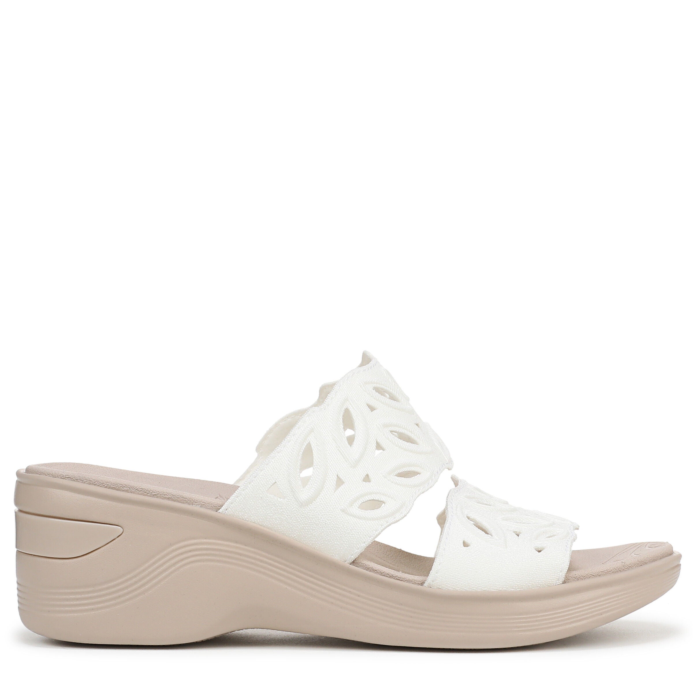 Delight Slip-On Comfort Sandal, WHITE FABRIC, alternate image number 3