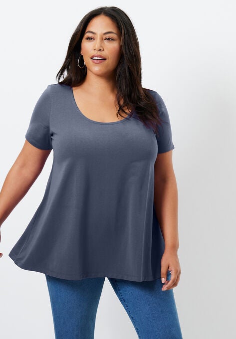 Short-Sleeve Swing One + Only Tee, BLUE HAZE, hi-res image number null