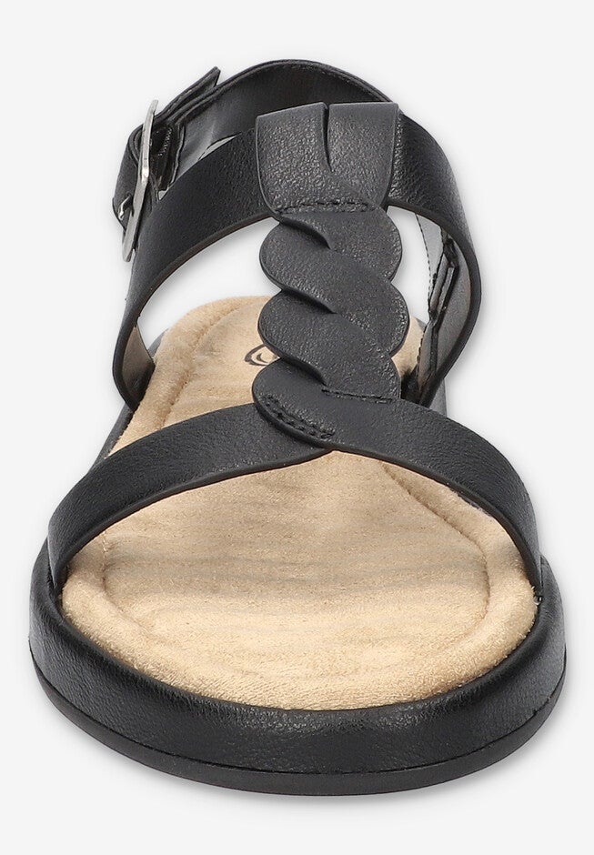 Tampa Comfort Platform Sandal, BLACK, on-hover image number 1