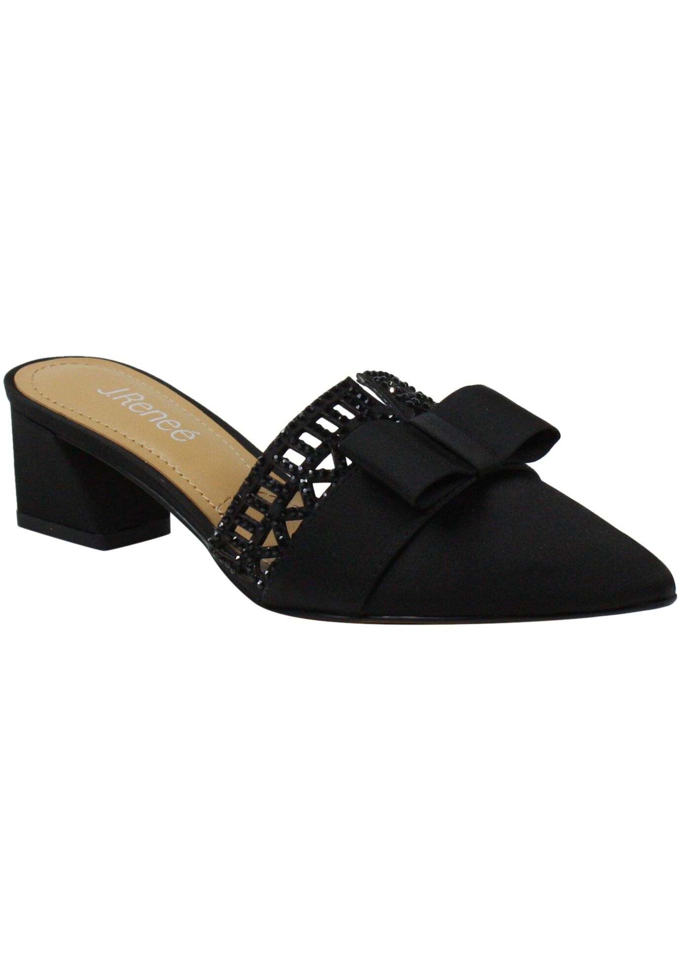 Randa Pumps And Slings , BLACK SATIN, hi-res image number 0