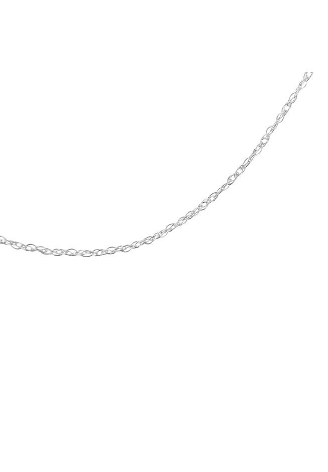 Solid White Gold Rope Chain Necklace Unisex 18 inches, , alternate image number null