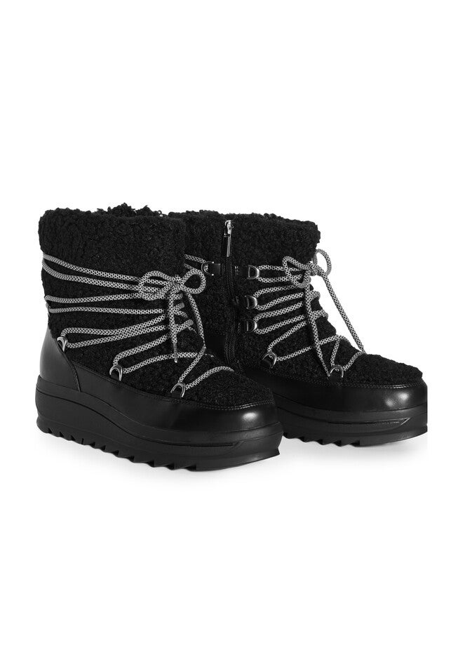 Darby Faux Fur Cold Weather Boot, BLACK, alternate image number null