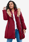 Double-Layer Puffer Coat, RICH BURGUNDY, hi-res image number null