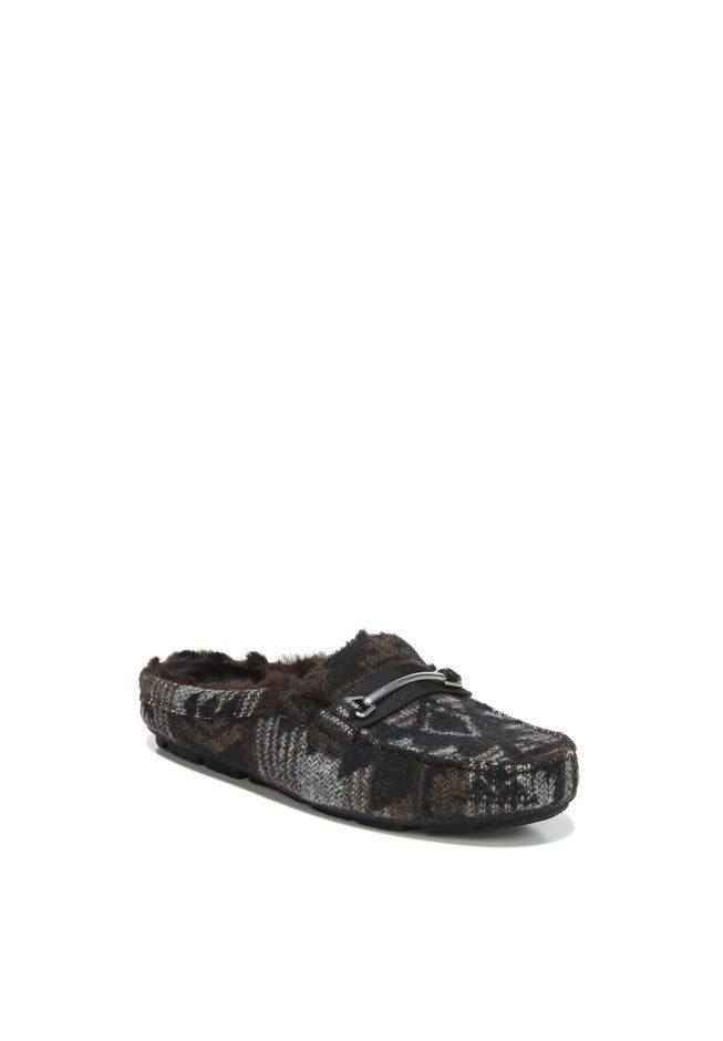 Style Fur Lined Loafer Mule, BLACK BROWN, hi-res image number null