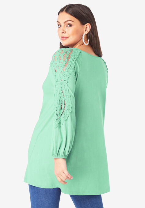 Illusion Lace Tunic, , on-hover image number null