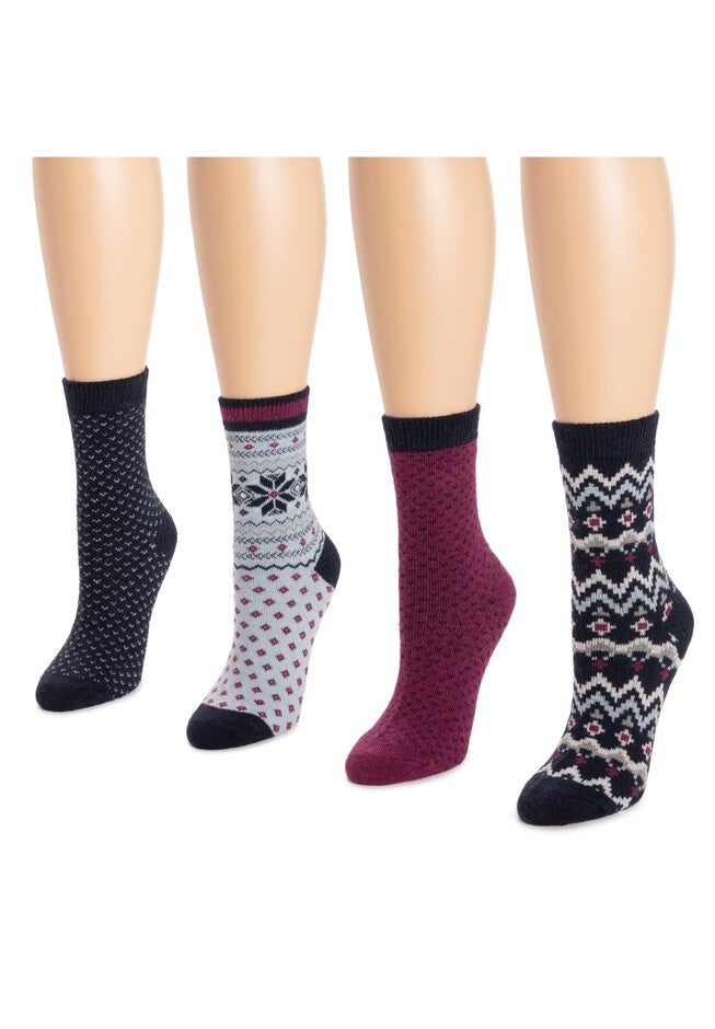 4 Pack Holiday Boot Socks, , alternate image number 5