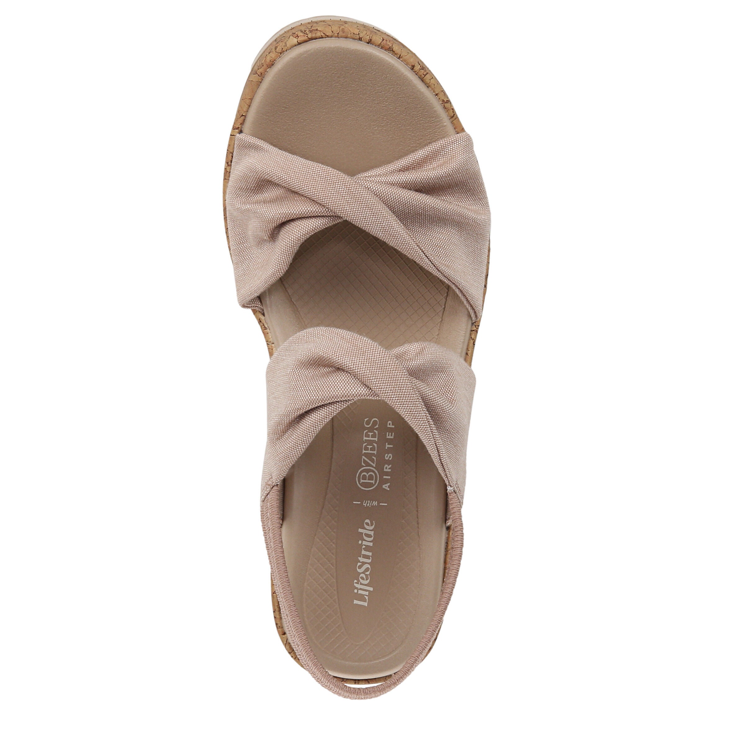 Riley Slingback Wedge Sandal, BISCOTTI, alternate image number 6