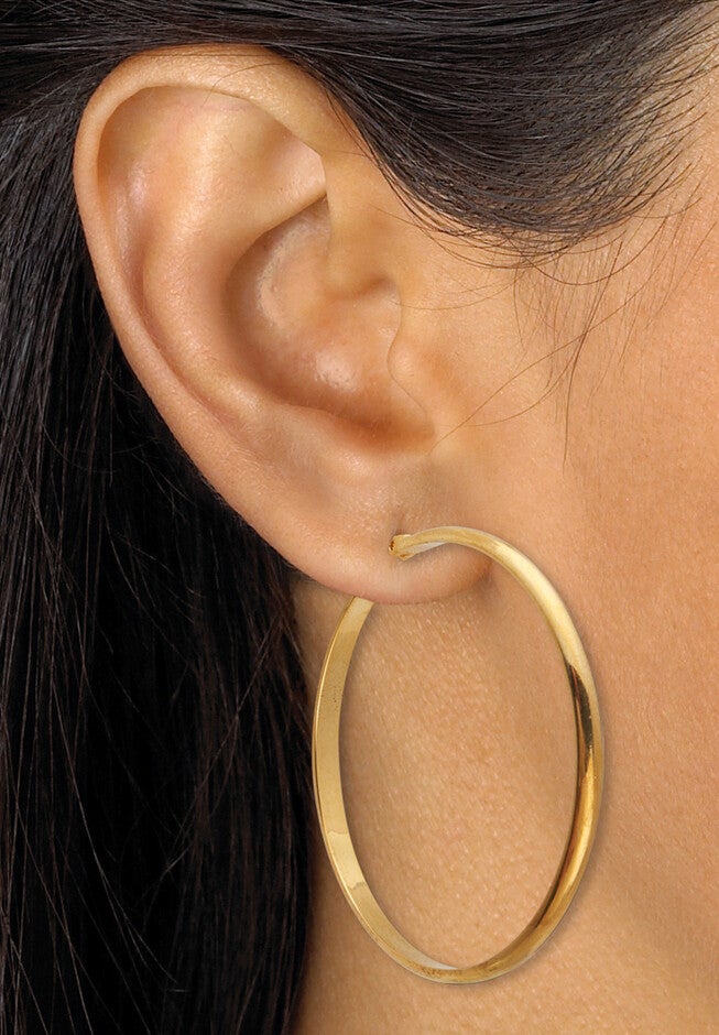 Rose Ion-Plated And Gold Ion-Plated Stainless Steel Hoop Earrings Set, , alternate image number null