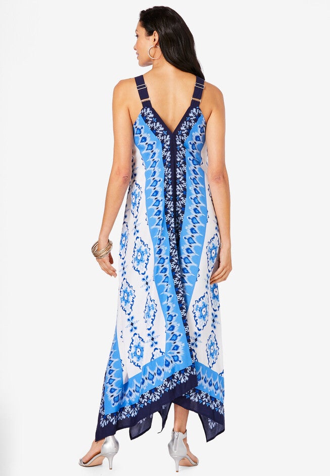 Scarf-Print Maxi Dress, , on-hover image number 1