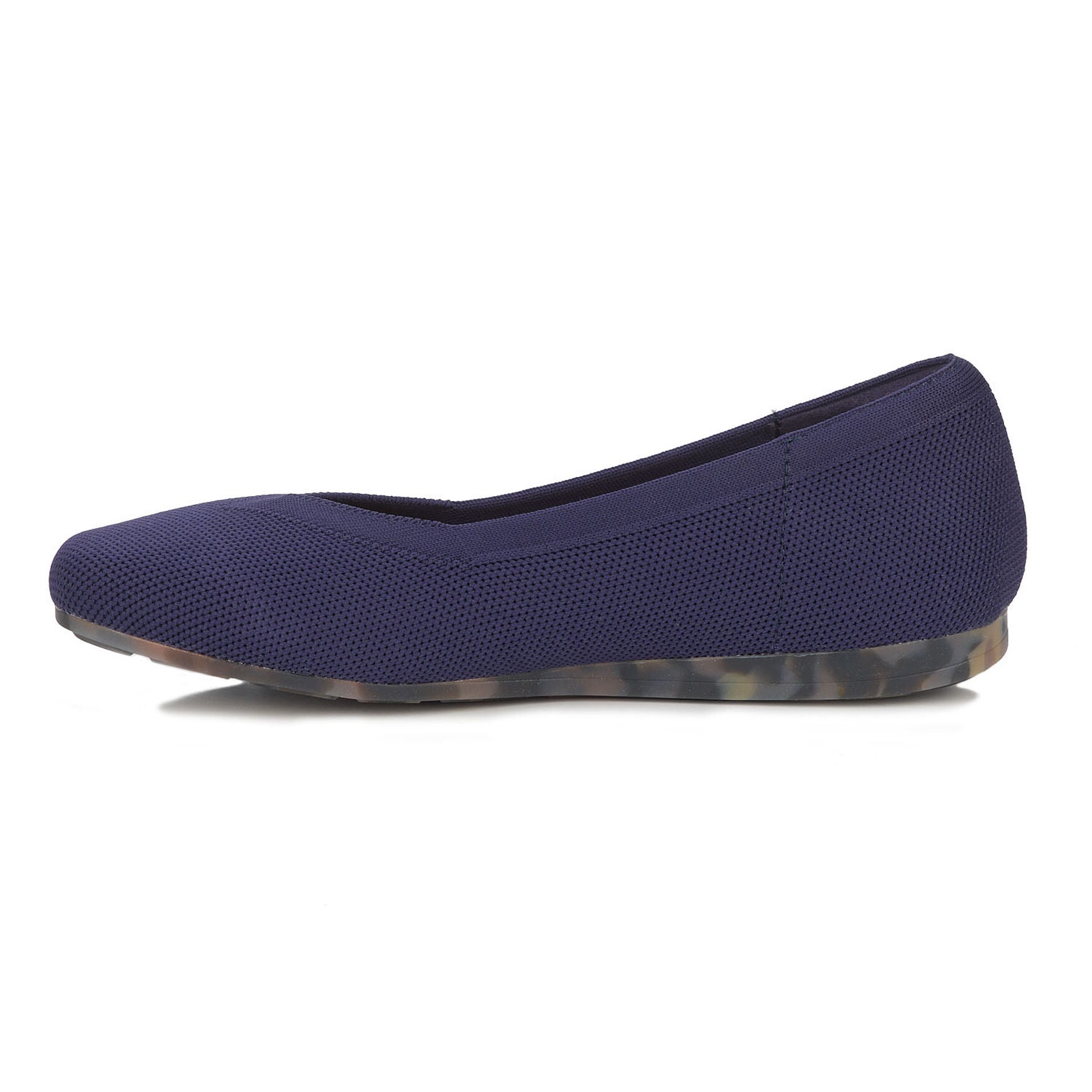 Niki Stretch Knit Flat, NAVY, alternate image number 4