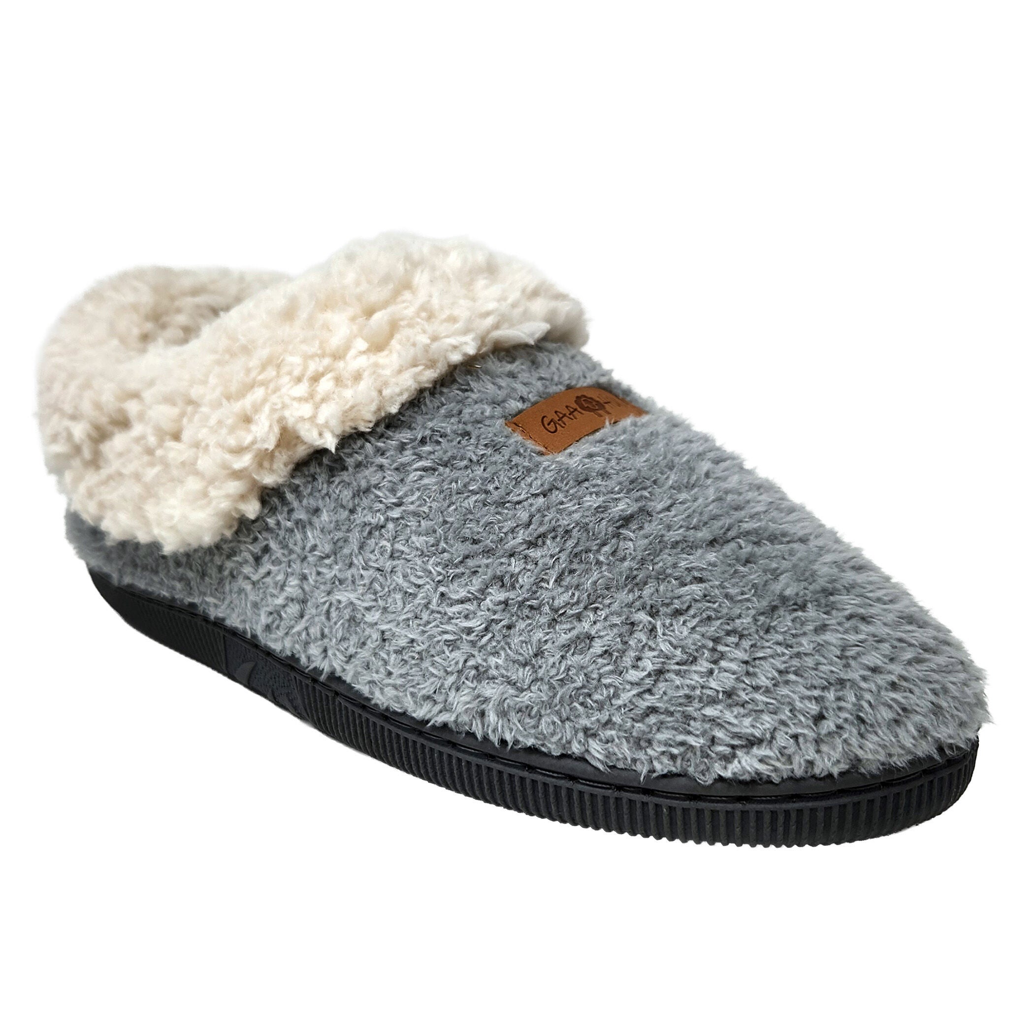 Cozee Fleece Memory Foam Slipper, GREY, hi-res image number 0