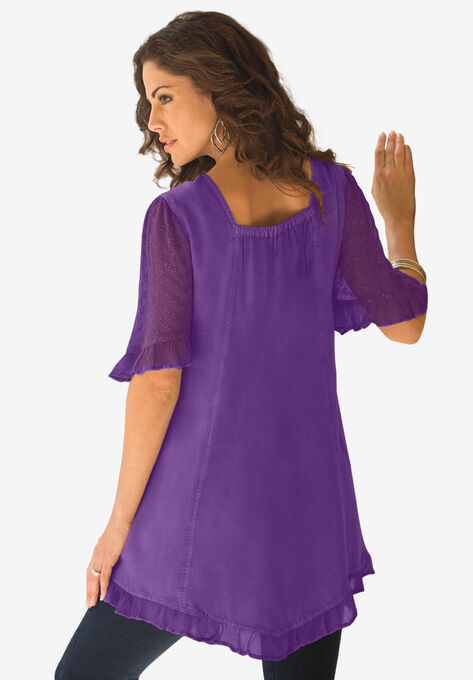 Acid Wash Tunic, PURPLE ORCHID, hi-res image number null