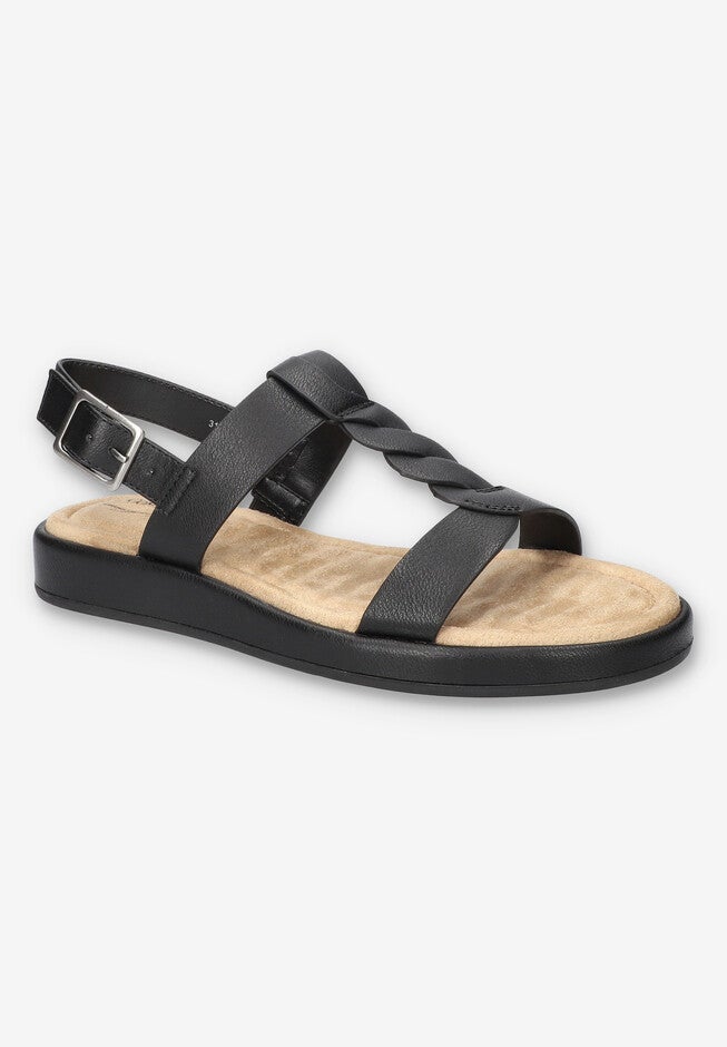 Tampa Comfort Platform Sandal, BLACK, hi-res image number 0
