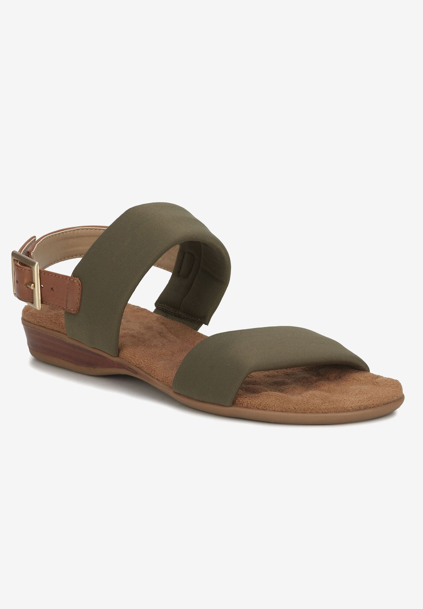 Cabana Sling Back Sandal, OLIVE LUGGAGE LEATHER, hi-res image number 0