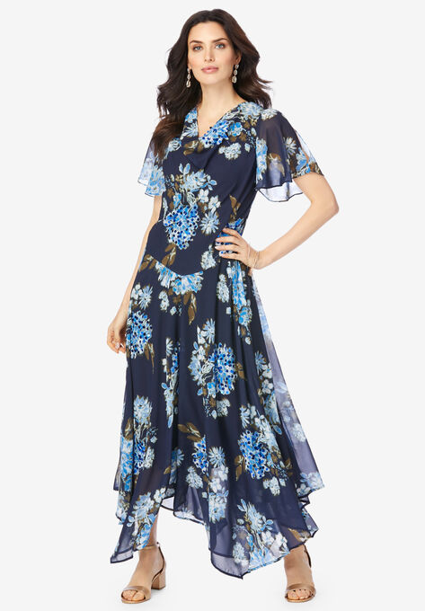 Floral Beaded Dress, NAVY SEQUIN FLORAL, hi-res image number null