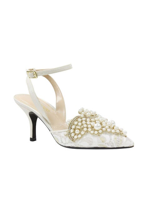 Desdemona Pumps by J. Renee®, IVORY WHITE PEARL, hi-res image number null