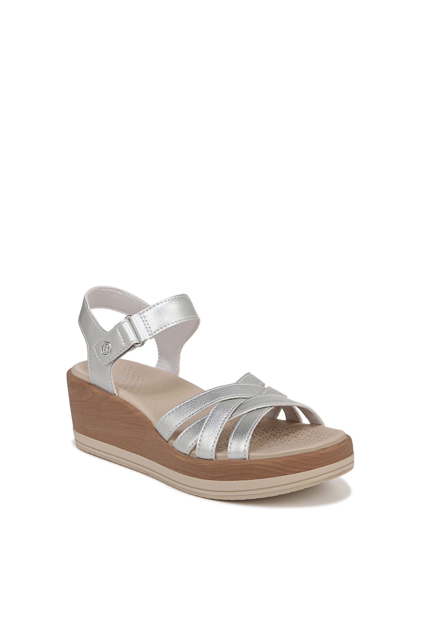 Rythym Wedge Sandal, SILVER, hi-res image number 0
