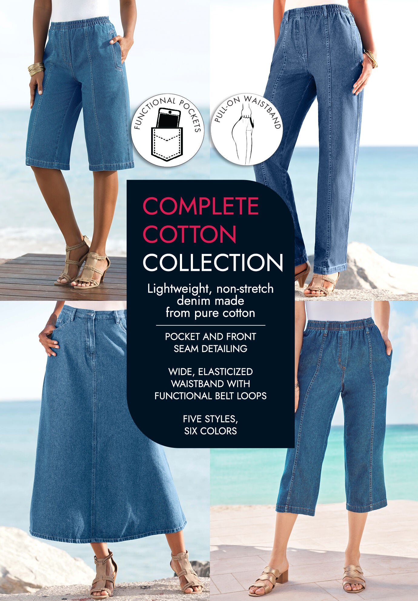 Plus Size Easy-Wear Straight Leg Jean, , alternate image number 3