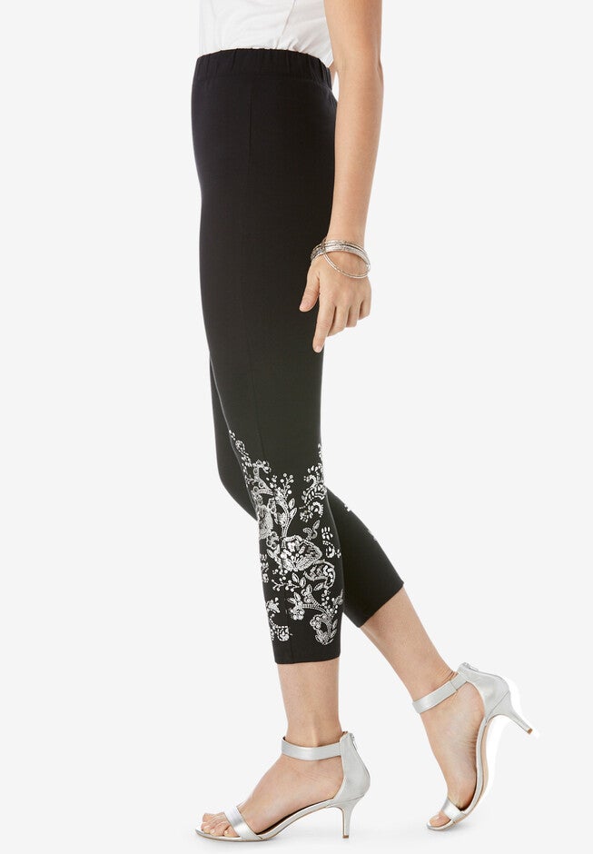 Embellished Capri Legging, , alternate image number 2