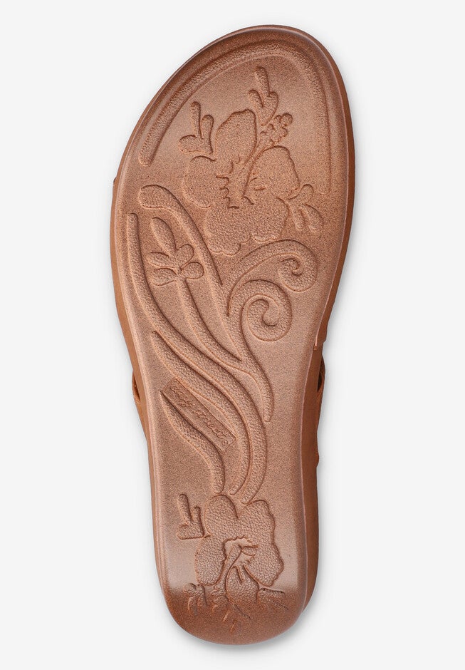 Mina Wedge Sandal, TAN, alternate image number 5