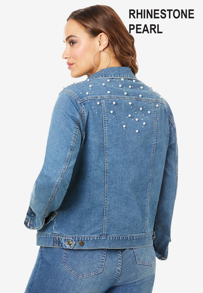 Statement Denim Jacket, , alternate image number 3