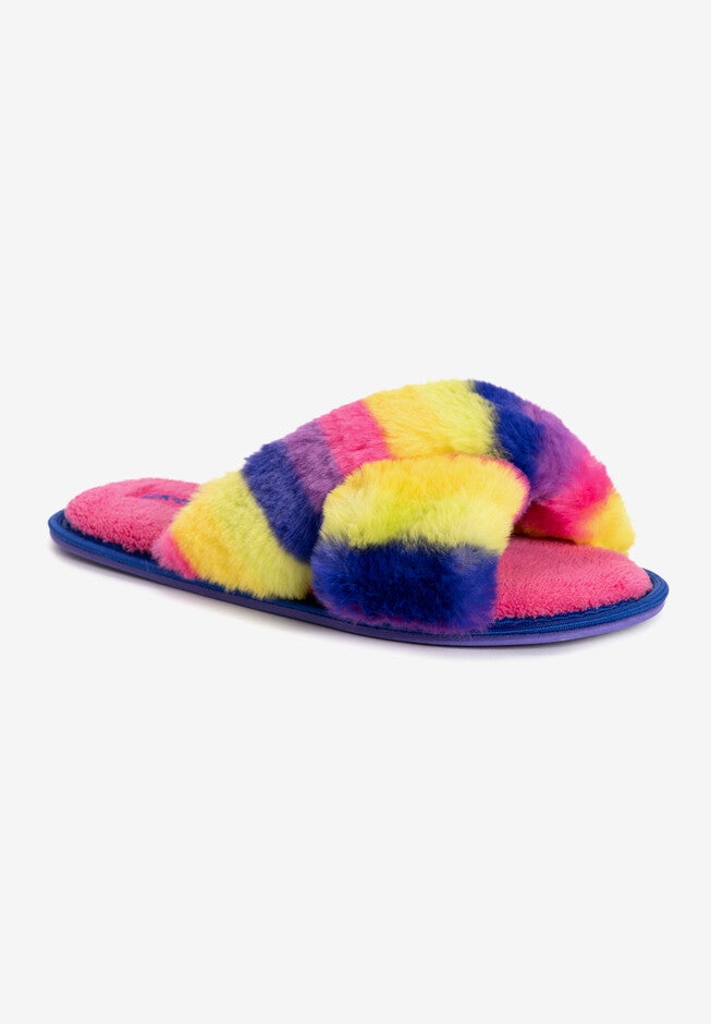 Lara Slipper, FUCHSIA RAINBOW MULTI, hi-res image number 0
