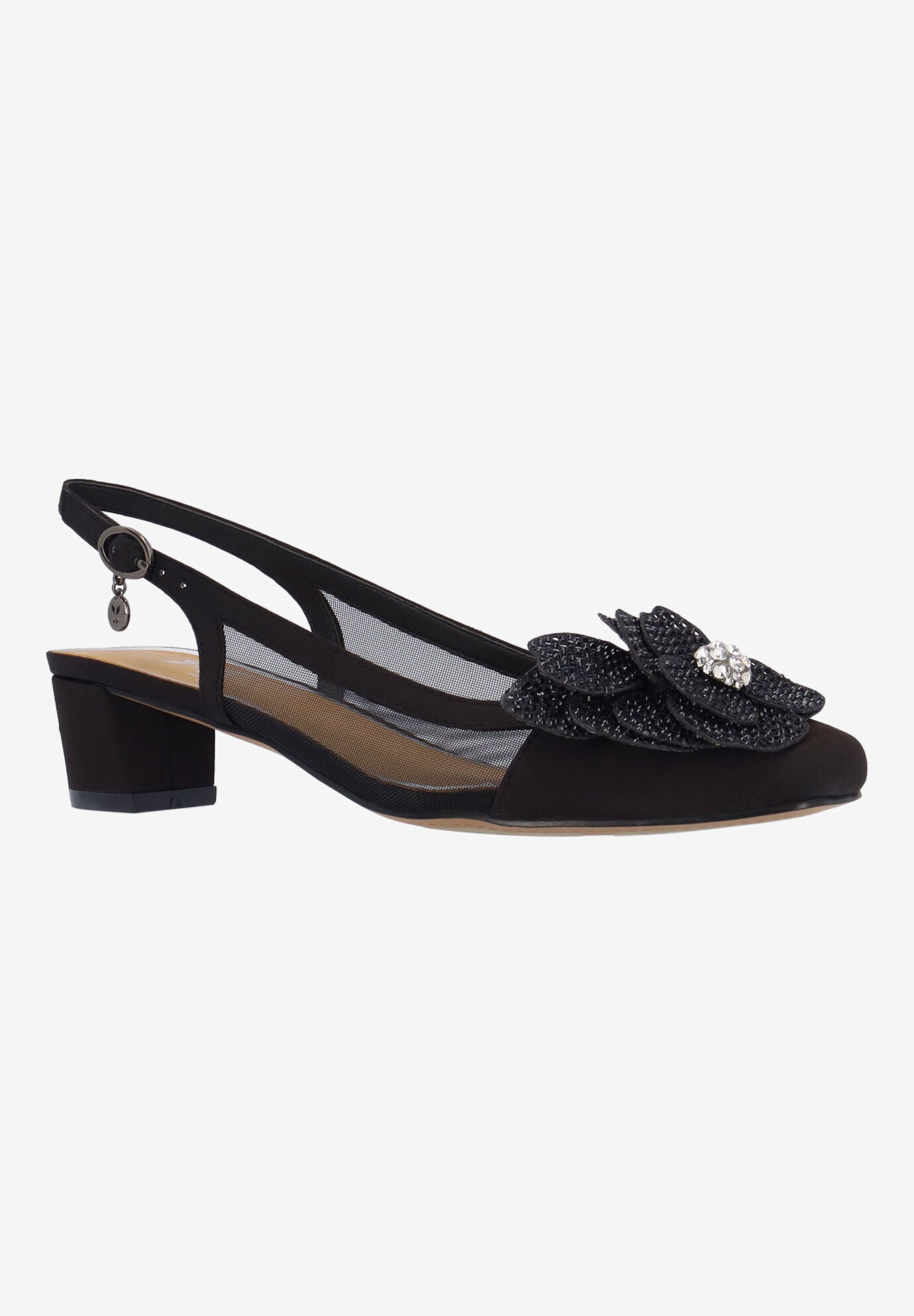 Bellina Slingback Pump, BLACK, hi-res image number 0