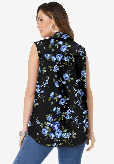 Sleeveless Kate Big Shirt, , on-hover image number null