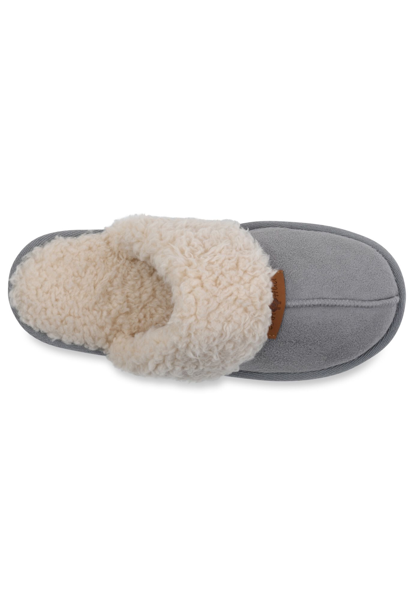 Faux Shearling Memory Foam Scuff Slipper, , alternate image number 2