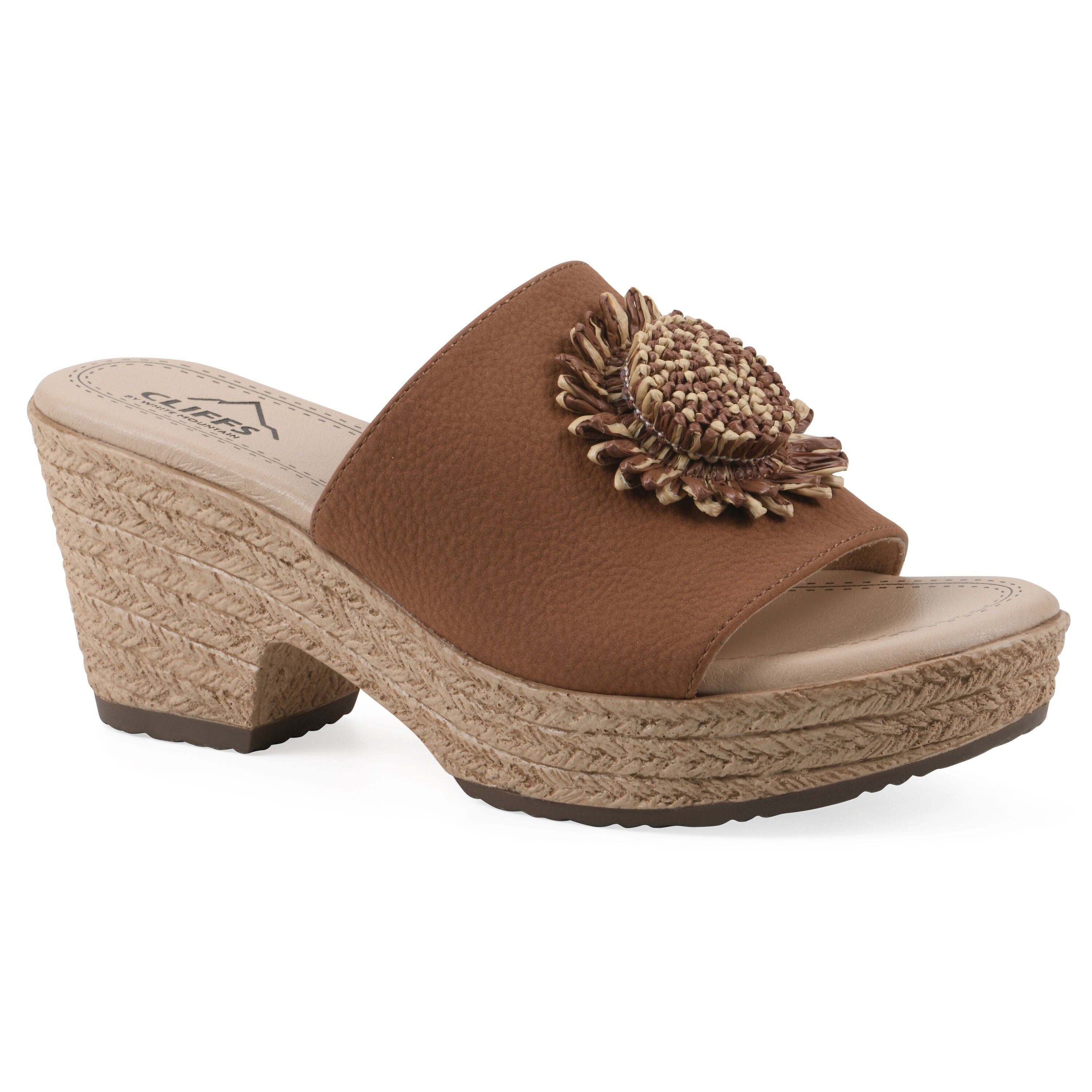 Birkley Wedge Sandal, COGNAC NUBUCK, hi-res image number 0