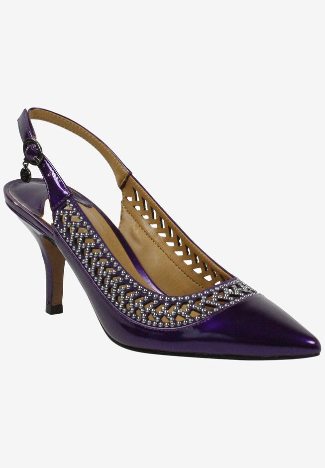 Naiara Slingback, PURPLE PEARL PATENT, hi-res image number null