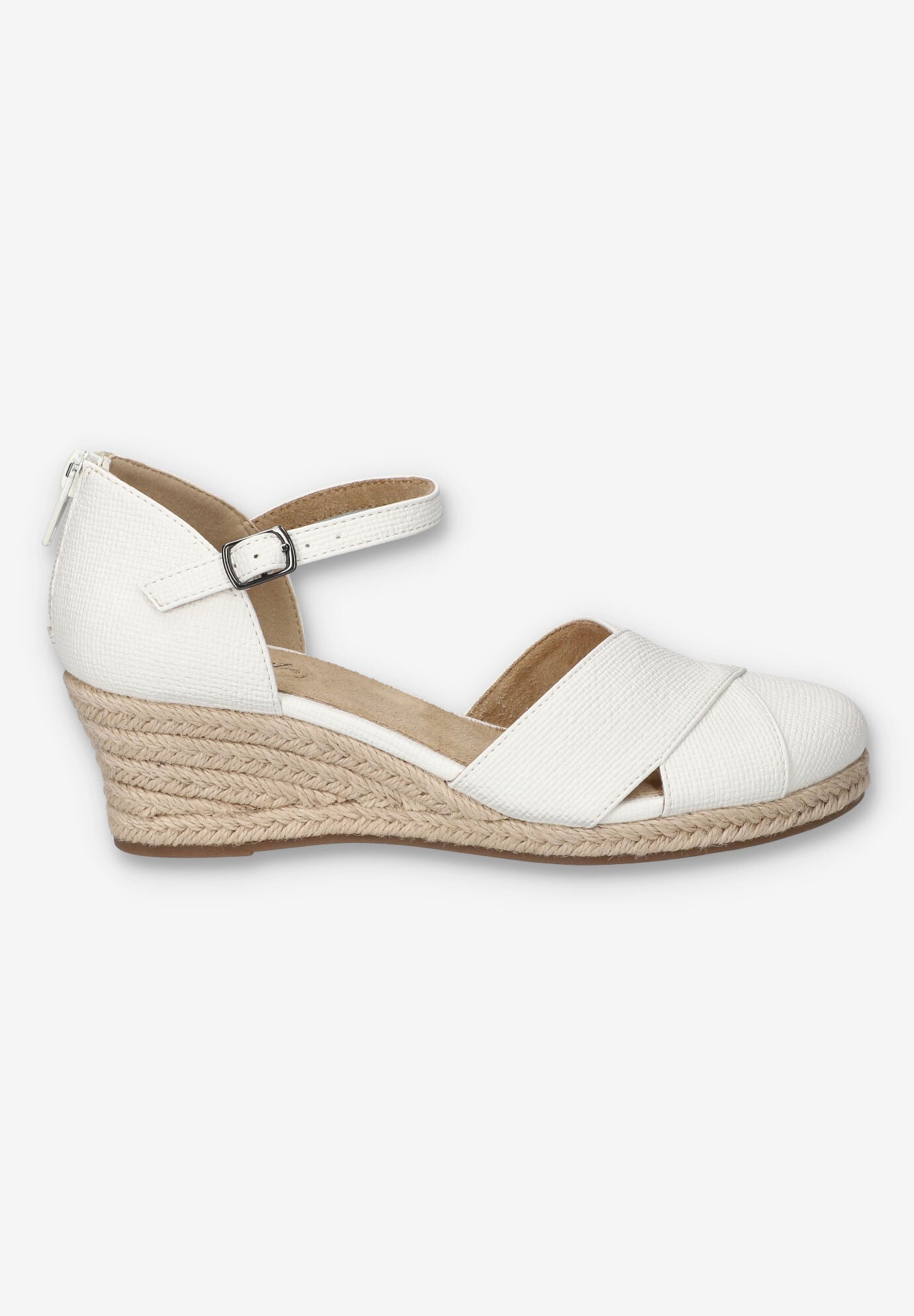 Coast Espadrille Wedge, WHITE LINEN, alternate image number 2