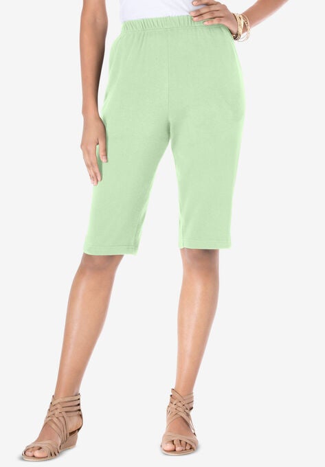 Soft Knit Bermuda Short, GREEN MINT, hi-res image number null