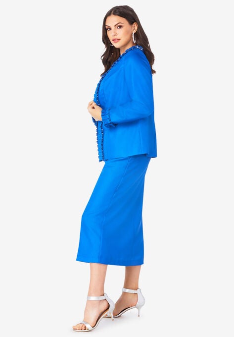 Pleated Jacket Dress, , alternate image number null