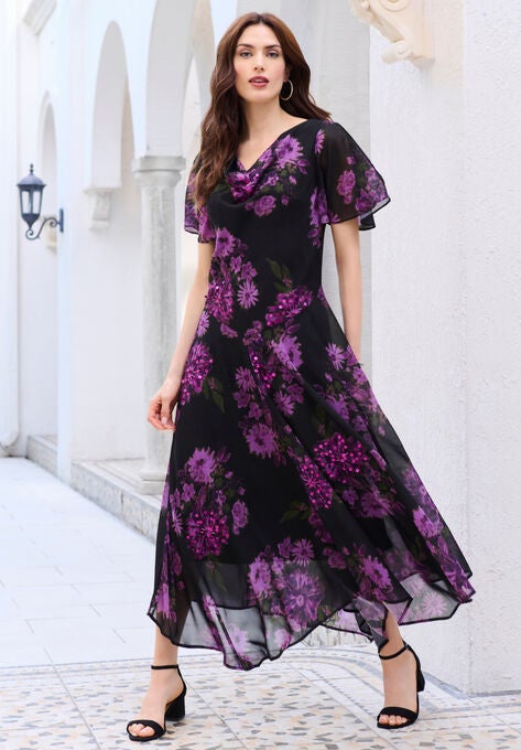 Floral Beaded Dress, , alternate image number null