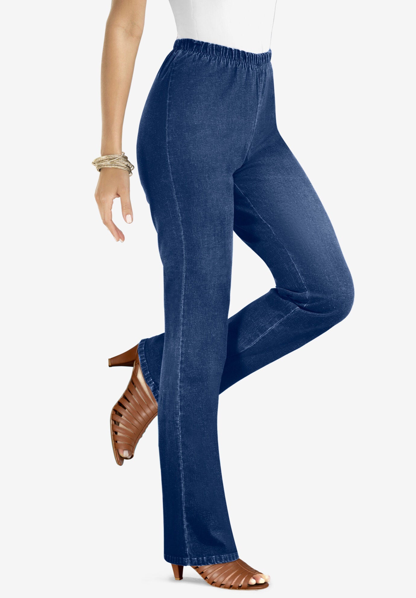 stretch bootcut jeans plus size