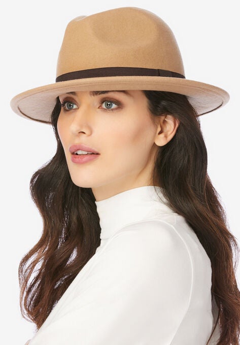 Felt Fedora, SOFT CAMEL SOLID, hi-res image number null