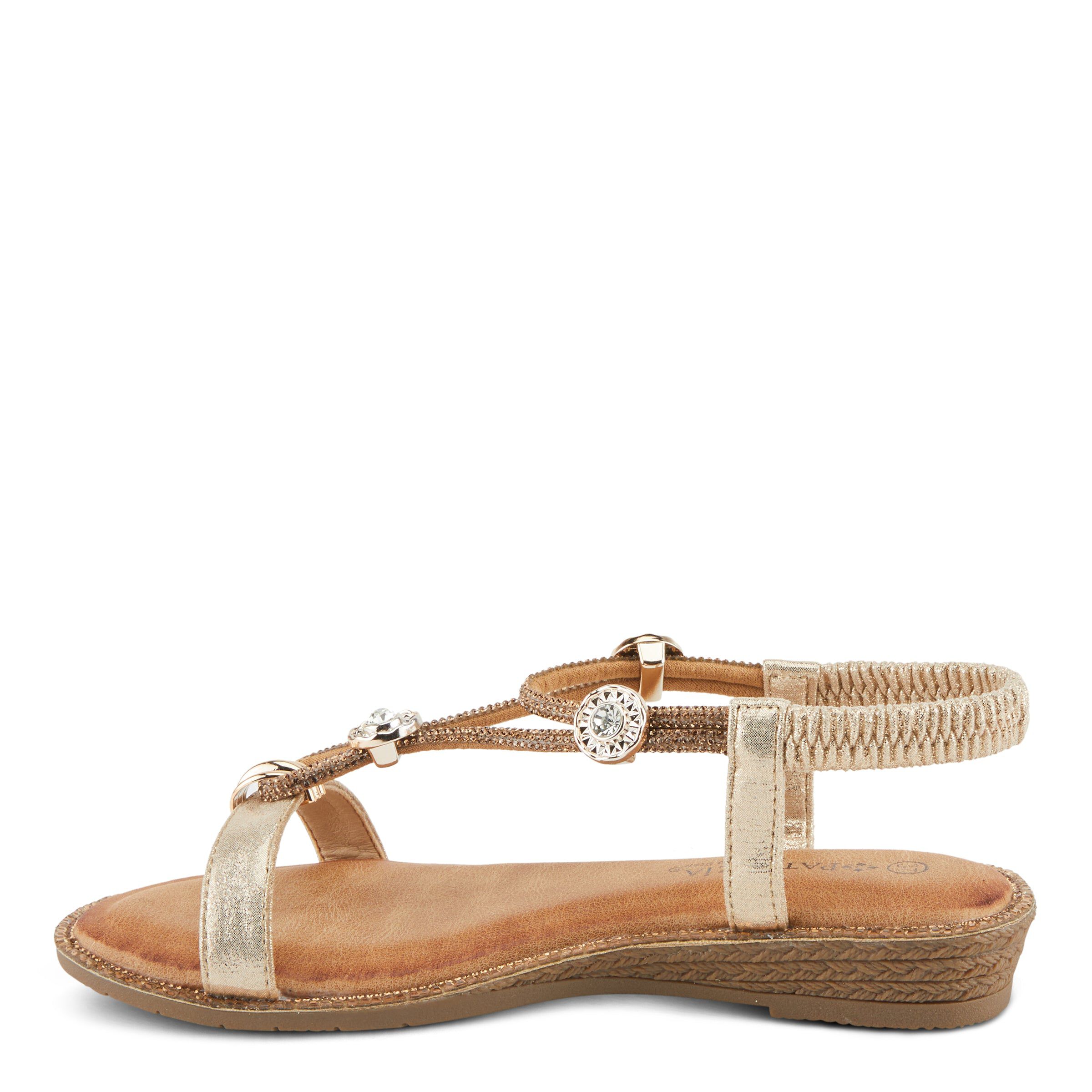 Charmer Flat Sandal, SOFT GOLD, alternate image number 2