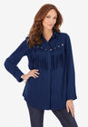 Fringe Big Shirt, EVENING BLUE, hi-res image number null