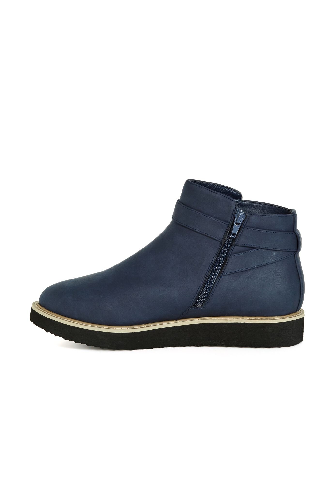 WIDE FIT Valentina Ankle Boot, NAVY, alternate image number 3